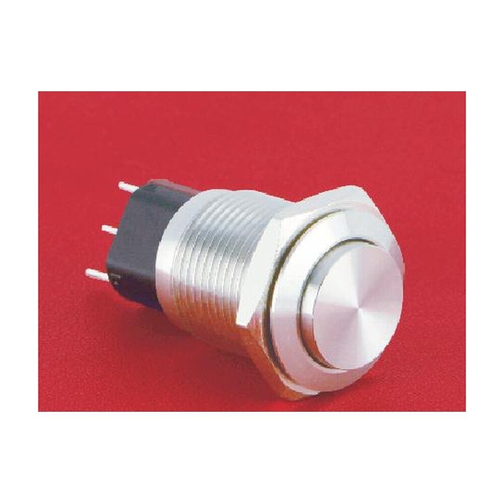 MR-GQ16-KH-11 16 mm Metal Push Button - High Round Head, 1NO1NC Changeover, Momentary or Latching