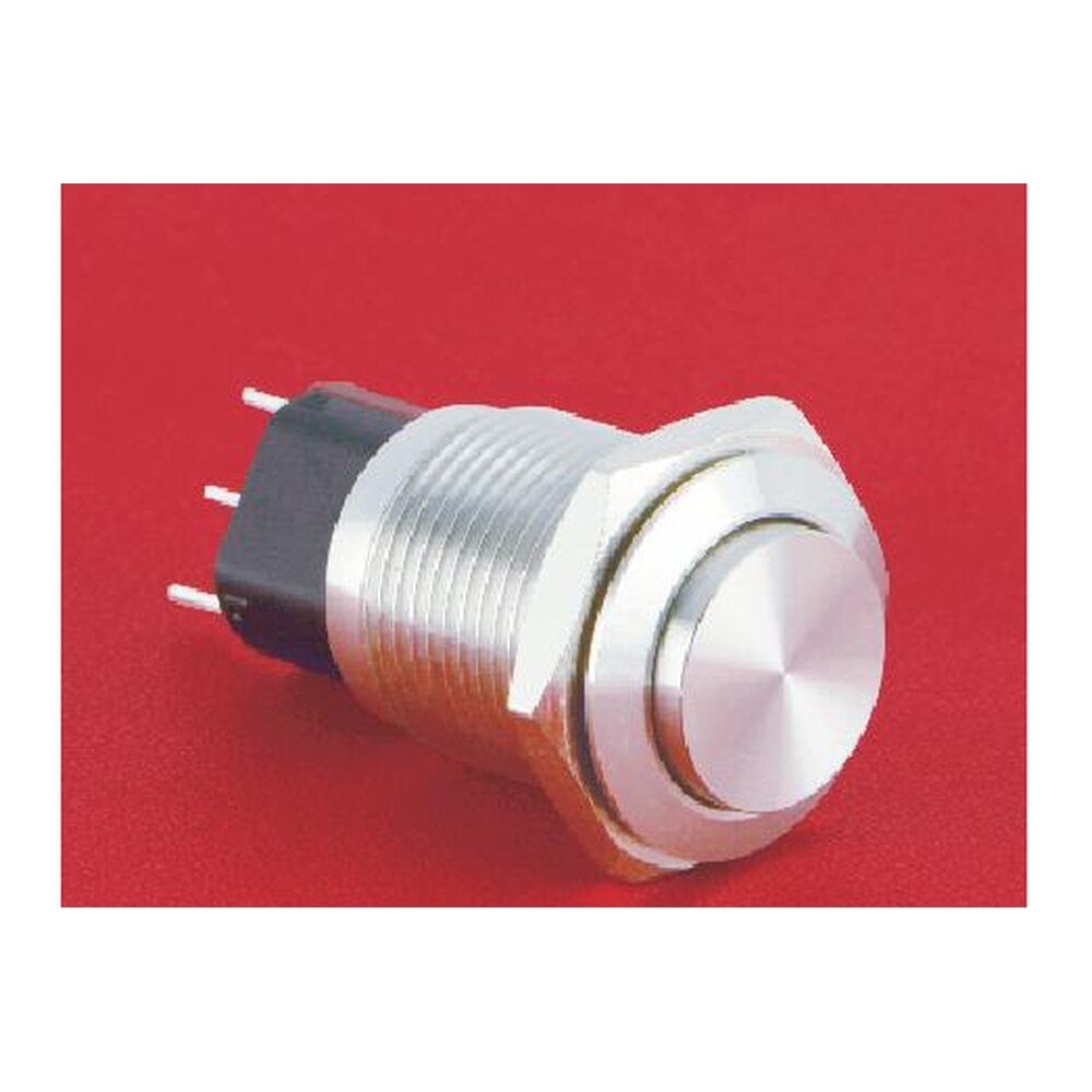 MR-GQ16-KH-11 16 mm Metal Push Button - High Round Head, 1NO1NC Changeover, Momentary or Latching