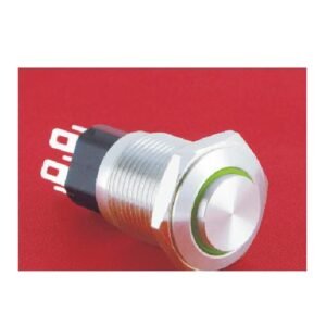 MR-GQ16-KH-11E 16 mm Metal Push Button - High Round Head, Ring Illuminated, 1NO1NC Changeover