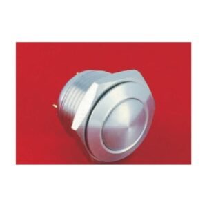 MR-GQ16B-10-J 16 mm Anti-Vandal Push Button - Domed Head, 1NO, Solder Tab
