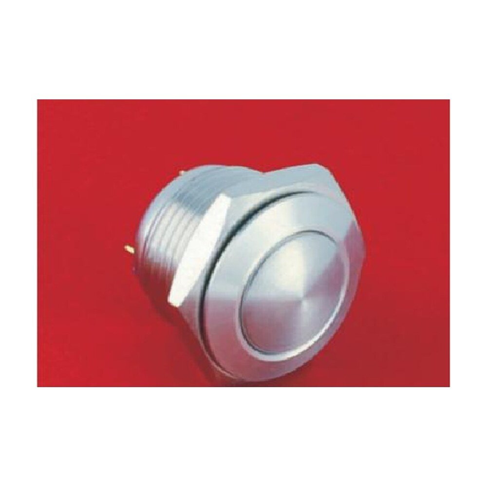 MR-GQ16B-10-J 16 mm Anti-Vandal Push Button - Domed Head, 1NO, Solder Tab