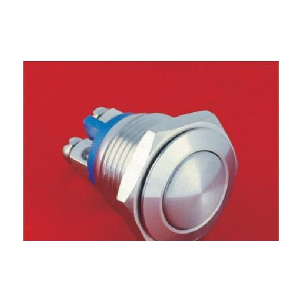 MR-GQ16B-10 16 mm Anti-Vandal Push Button - Domed Head, 1NO, Screw Terminals