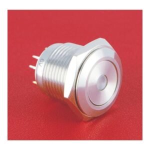 MR-GQ16F-10D-RGB 16 mm Tri-Colour Anti-Vandal Push Button - RGB Dot Illumination, 1NO, IP65