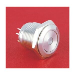 MR-GQ16F-10D-RGB 16 mm Tri-Colour Anti-Vandal Push Button - RGB Dot Illumination, 1NO, IP65