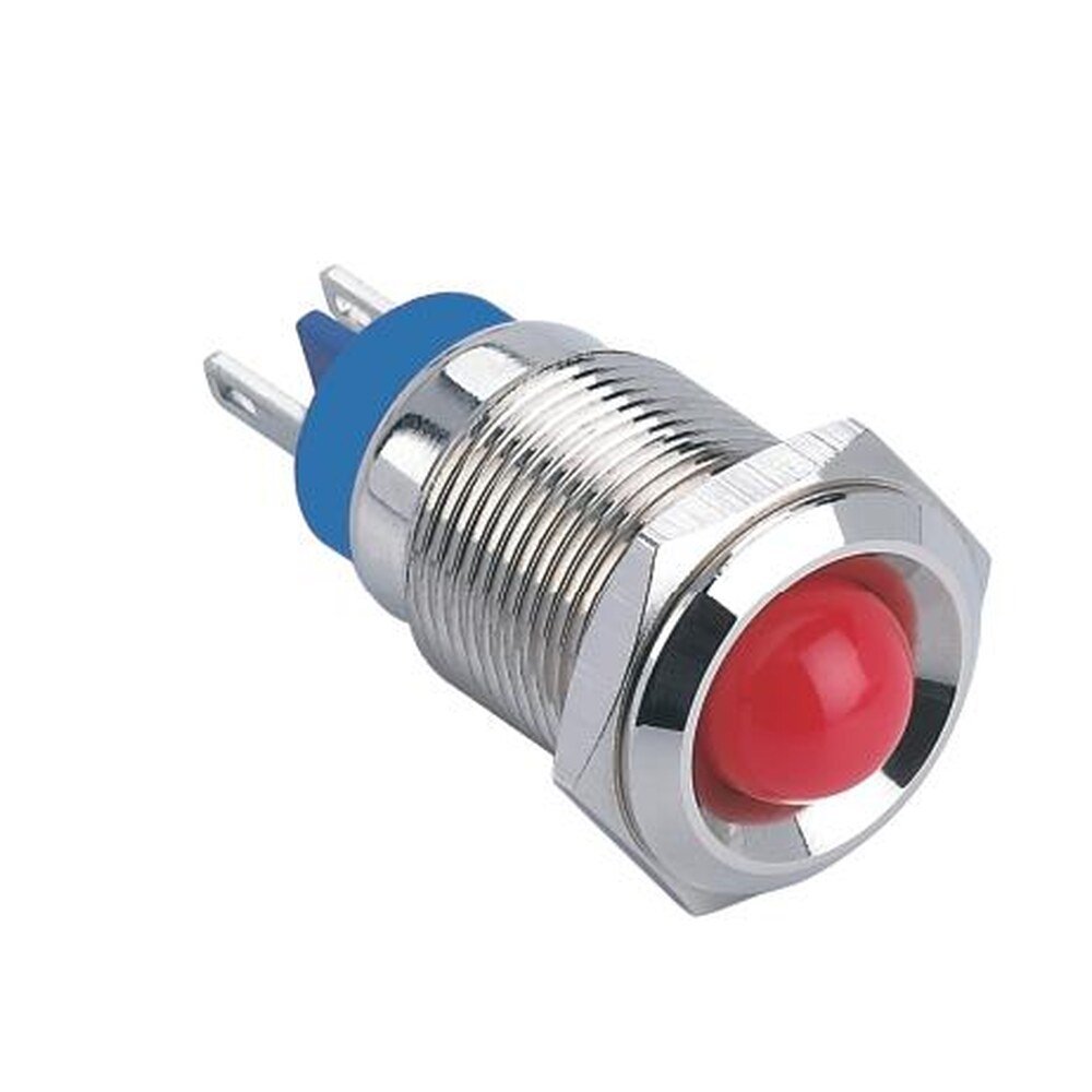 MR-GQ16G-D 16 mm Metal Indicator Light - Domed Lens, IP67