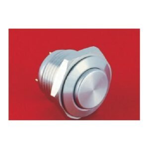 MR-GQ16H-10-J 16 mm Anti-Vandal Push Button - High Round Head, 1NO, Solder Tab