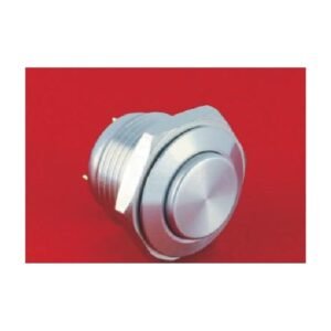 MR-GQ16H-10-J 16 mm Anti-Vandal Push Button - High Round Head, 1NO, Solder Tab