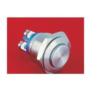 MR-GQ16H-10 16 mm Anti-Vandal Push Button - High Round Head, 1NO, Screw Terminals
