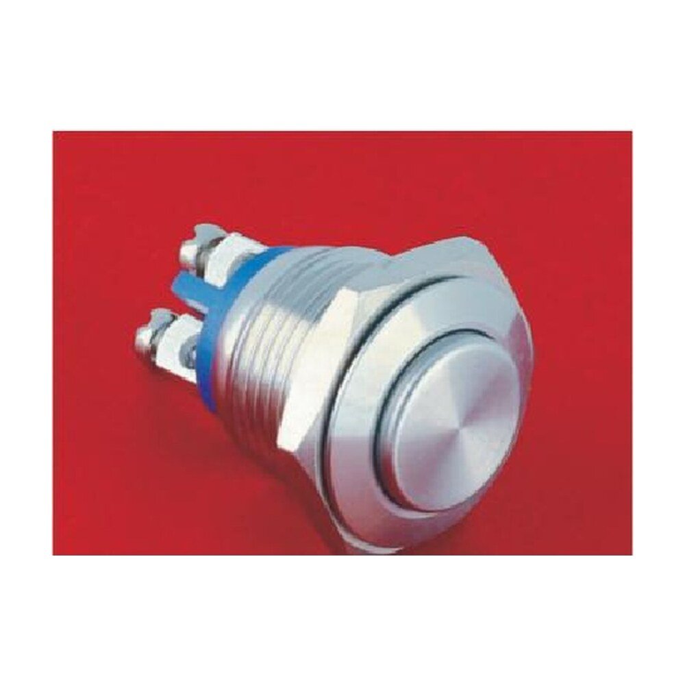 MR-GQ16H-10 16 mm Anti-Vandal Push Button - High Round Head, 1NO, Screw Terminals