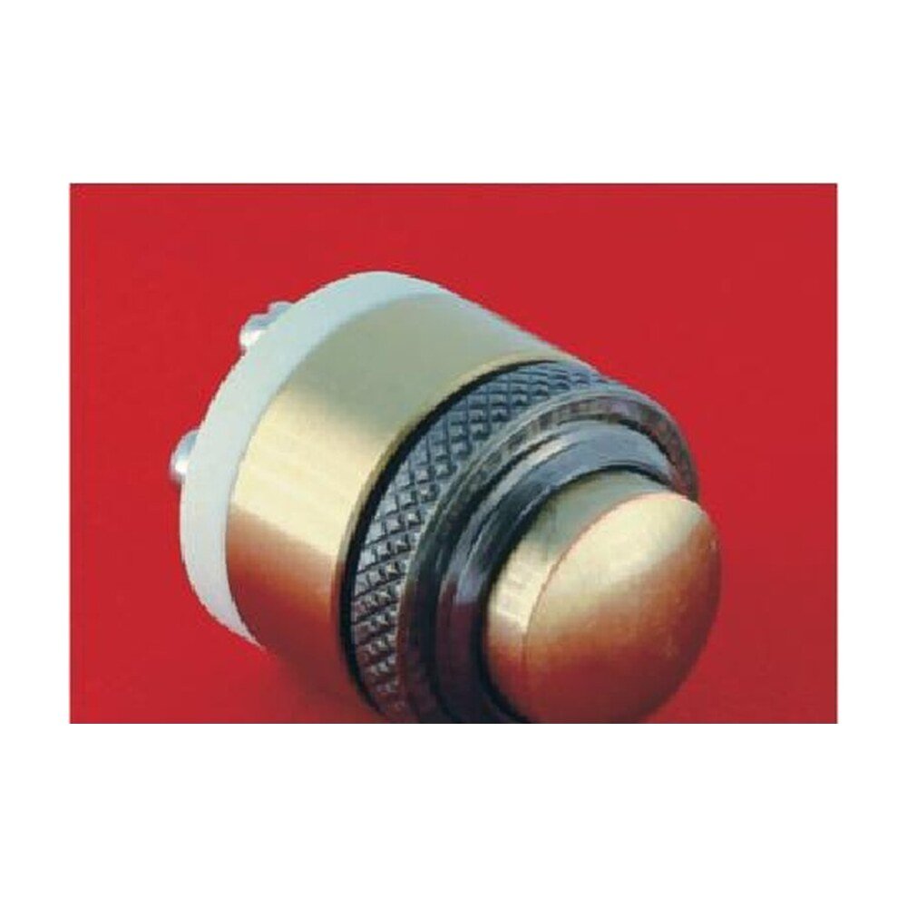 MR-GQ16M-10 16 mm Metal Push Button - Knurled Brass Head, 1NO, Screw Terminals