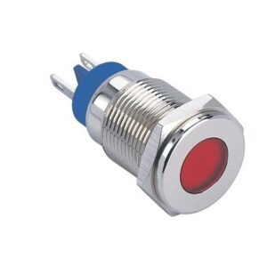 MR-GQ16T-D 16 mm Metal Indicator Light - Flat Round Lens, IP67