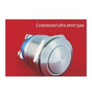 MR-GQ19B-10 19 mm Anti-Vandal Push Button - Domed Head, 1NO, Screw Terminals