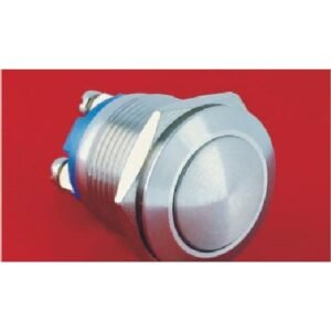 MR-GQ19B-10 19 mm Anti-Vandal Push Button - Domed Head, 1NO, Screw Terminals