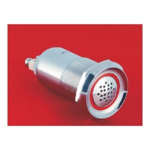 MR-GQ19B-SM 19 mm Metal Flashing Buzzer - Red Ring Light