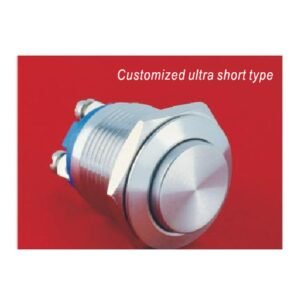 MR-GQ19H-10 19 mm Anti-Vandal Push Button - High Round Head, 1NO, Screw Terminals