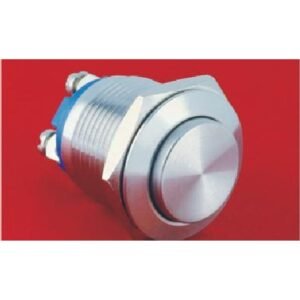 MR-GQ19H-10 19 mm Anti-Vandal Push Button - High Round Head, 1NO, Screw Terminals