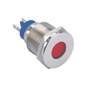 MR-GQ19T-D 19 mm Metal Indicator Light - Flat Round Lens, IP67