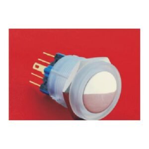 MR-GQ22-11E-PC 22 mm Illuminated Push Button - Full Lens, Engineering Plastic Housing, 1NO1NC