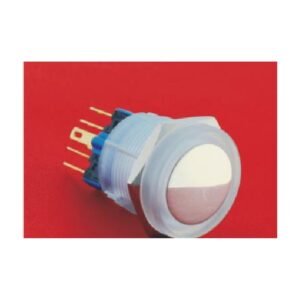 MR-GQ22-11E-PC 22 mm Illuminated Push Button - Full Lens, Engineering Plastic Housing, 1NO1NC