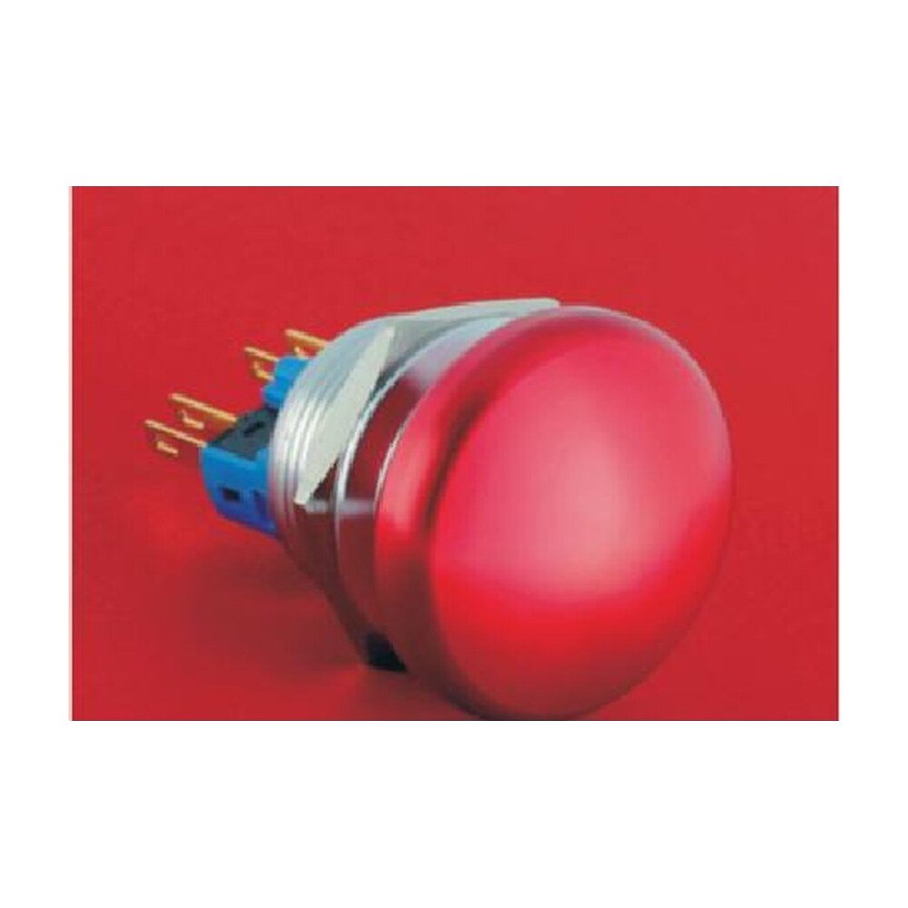 MR-GQ22-11-M 22 mm Mushroom Head Push Button - Ø30 mm Head, 1NO1NC