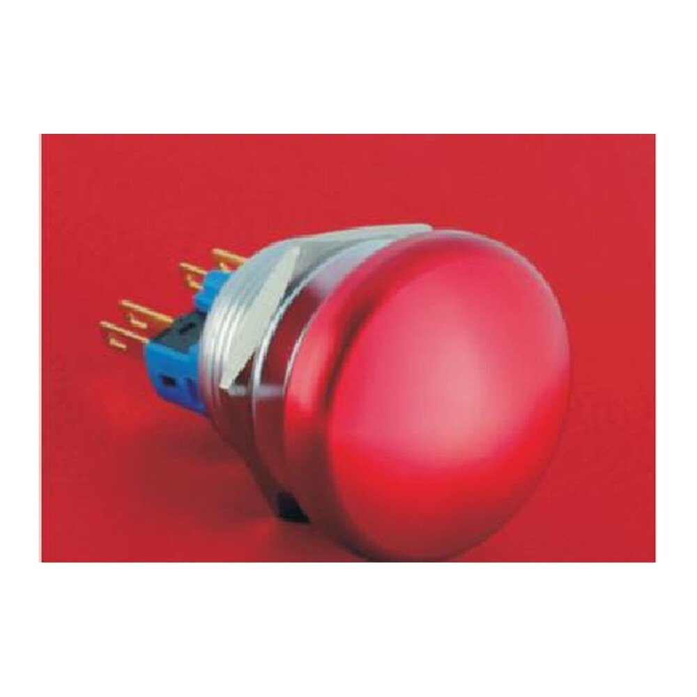MR-GQ22-11-M 22 mm Mushroom Head Push Button - Ø30 mm Head, 1NO1NC
