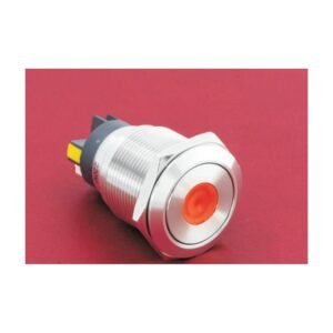 MR-GQ22-L-11D 22 mm High-Current Metal Push Button - Dot Illuminated, 1NO1NC, Screw Terminal Post
