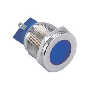 MR-GQ22T-D 22 mm Metal Indicator Light - Flat Round Lens, IP67