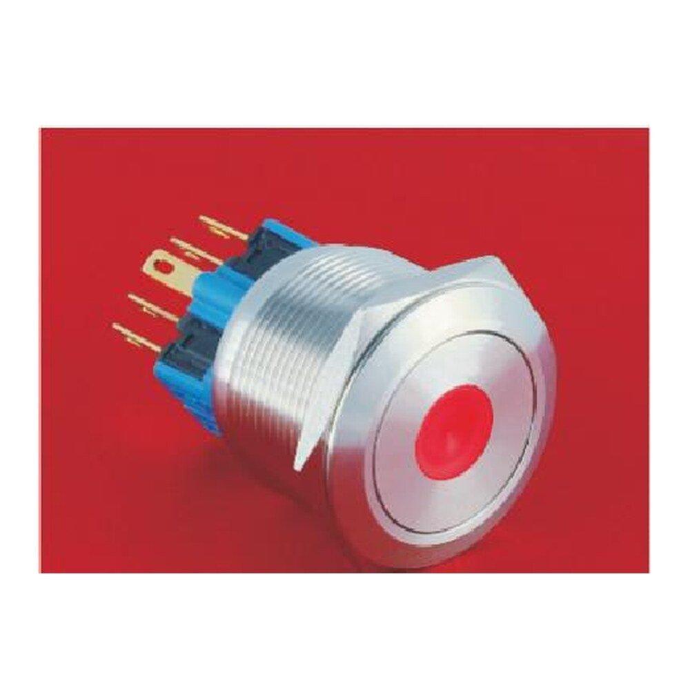 MR-GQ25-D 25 mm Metal Push Button - Dot Illuminated