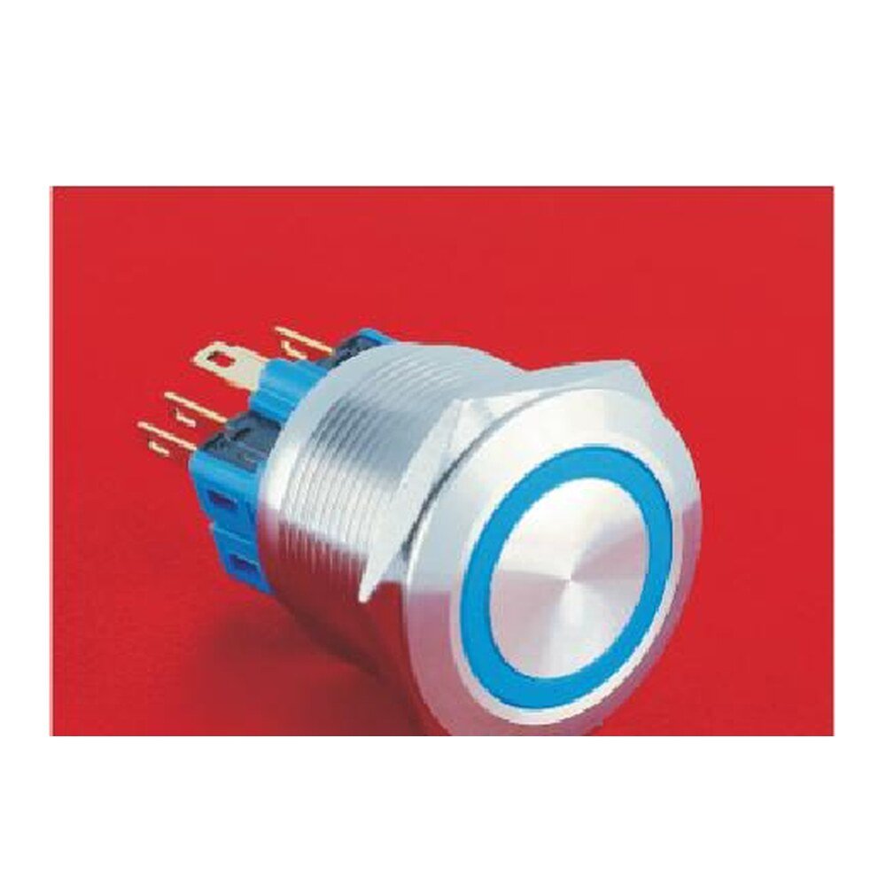 MR-GQ25-E 25 mm Metal Push Button - Ring Illuminated