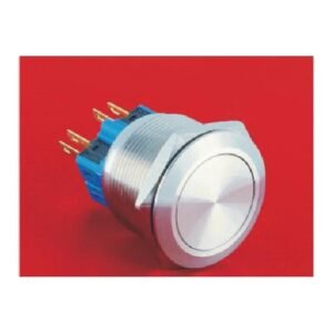 MR-GQ25 25 mm Metal Push Button - Flat Head, 1NO1NC or 2NO2NC
