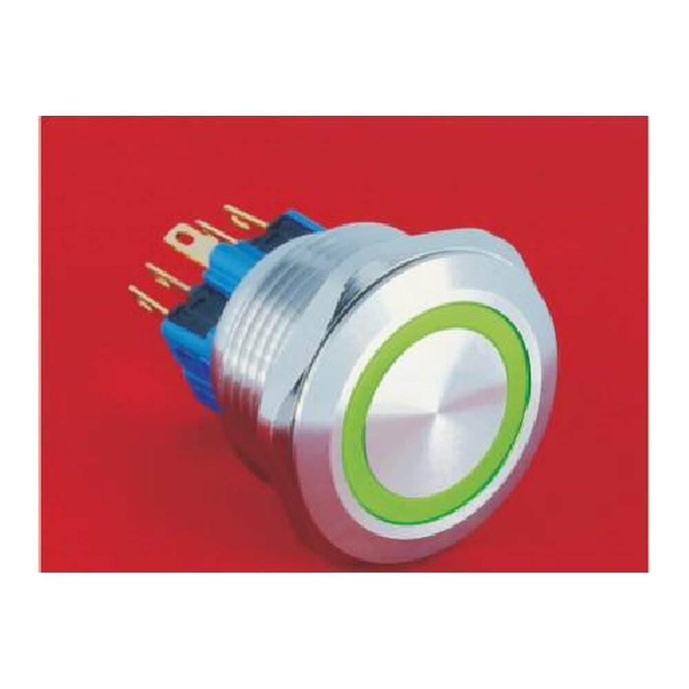 MR-GQ28-E 28 mm Metal Push Button - Ring Illuminated