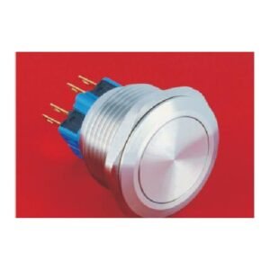 MR-GQ28 28 mm Metal Push Button - Flat Head, 1NO1NC or 2NO2NC
