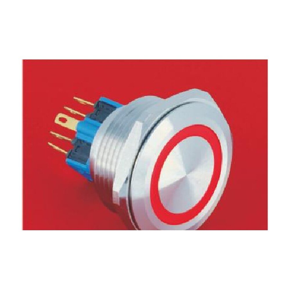 MR-GQ30-E 30 mm Metal Push Button - Ring Illuminated