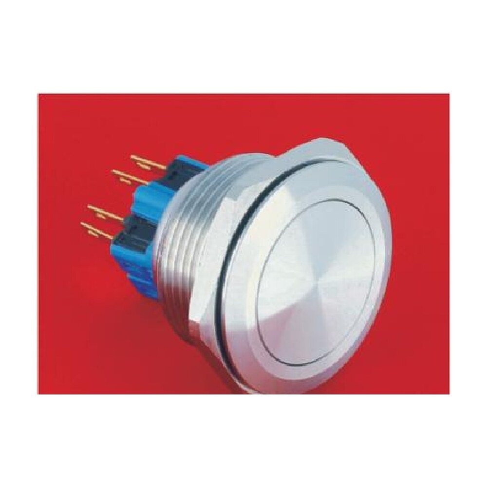 MR-GQ30 30 mm Metal Push Button - Flat Head, 1NO1NC or 2NO2NC