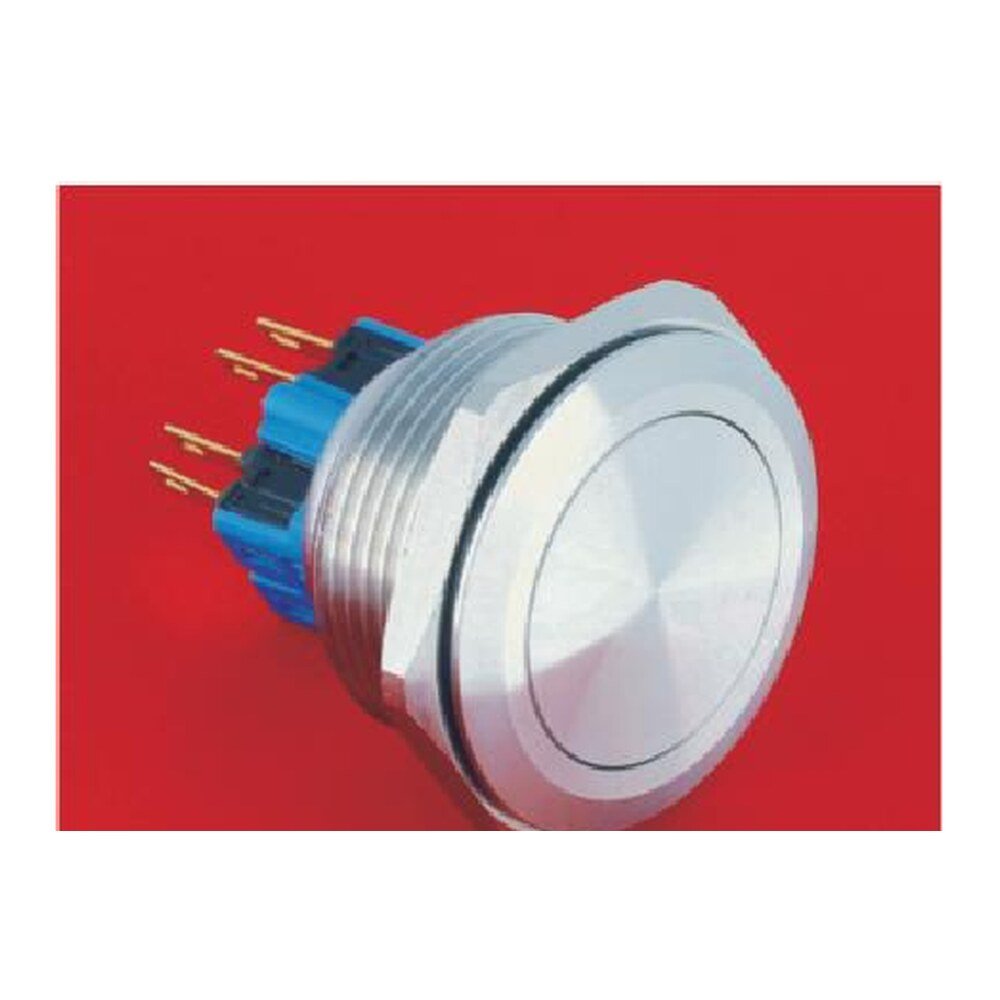 MR-GQ30 30 mm Metal Push Button - Flat Head, 1NO1NC or 2NO2NC