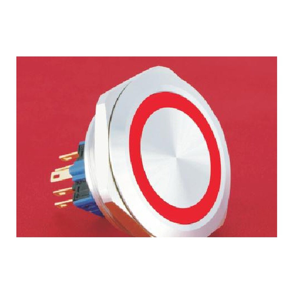 MR-GQ40-E 40 mm Metal Push Button - Ring Illuminated