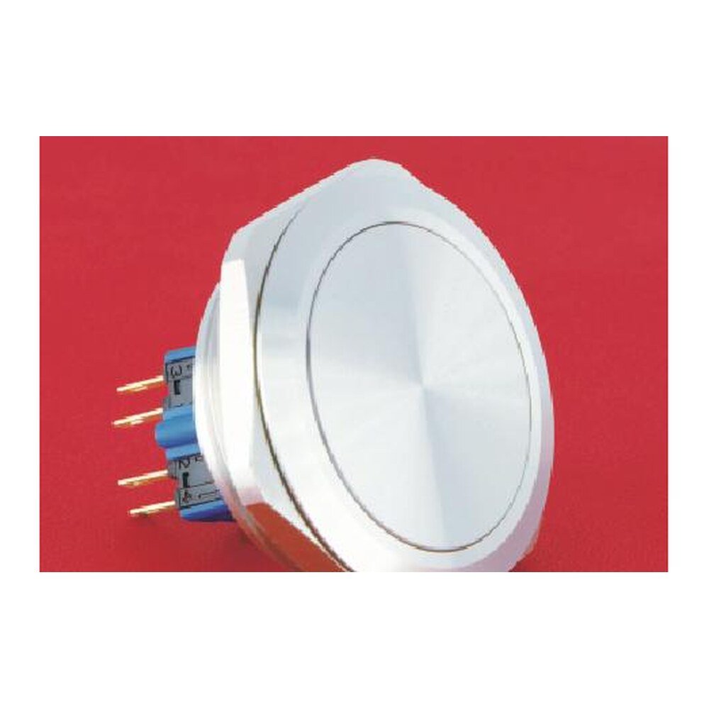 MR-GQ40 40 mm Metal Push Button - Flat Head, 1NO1NC or 2NO2NC