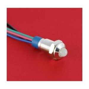 MR-GQ8G-D-RGB 8 mm Tri-Colour Metal Indicator Light - RGB, Domed Lens, IP67