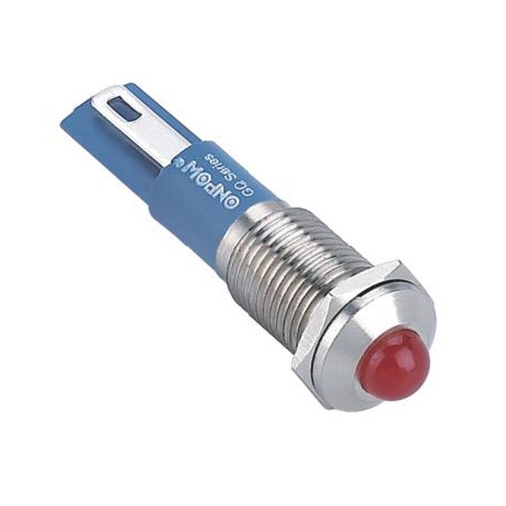 MR-GQ8G-D 8 mm Metal Indicator Light - Domed Lens, IP67