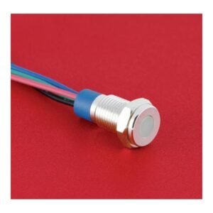 MR-GQ8T-D-RGB 8 mm Tri-Colour Metal Indicator Light - RGB, Flat Round Lens, IP67