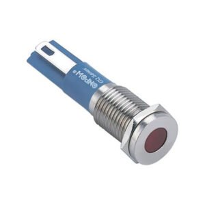 MR-GQ8T-D 8 mm Metal Indicator Light - Flat Round Lens, IP67
