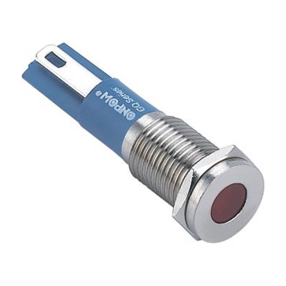 MR-GQ8T-D 8 mm Metal Indicator Light - Flat Round Lens, IP67
