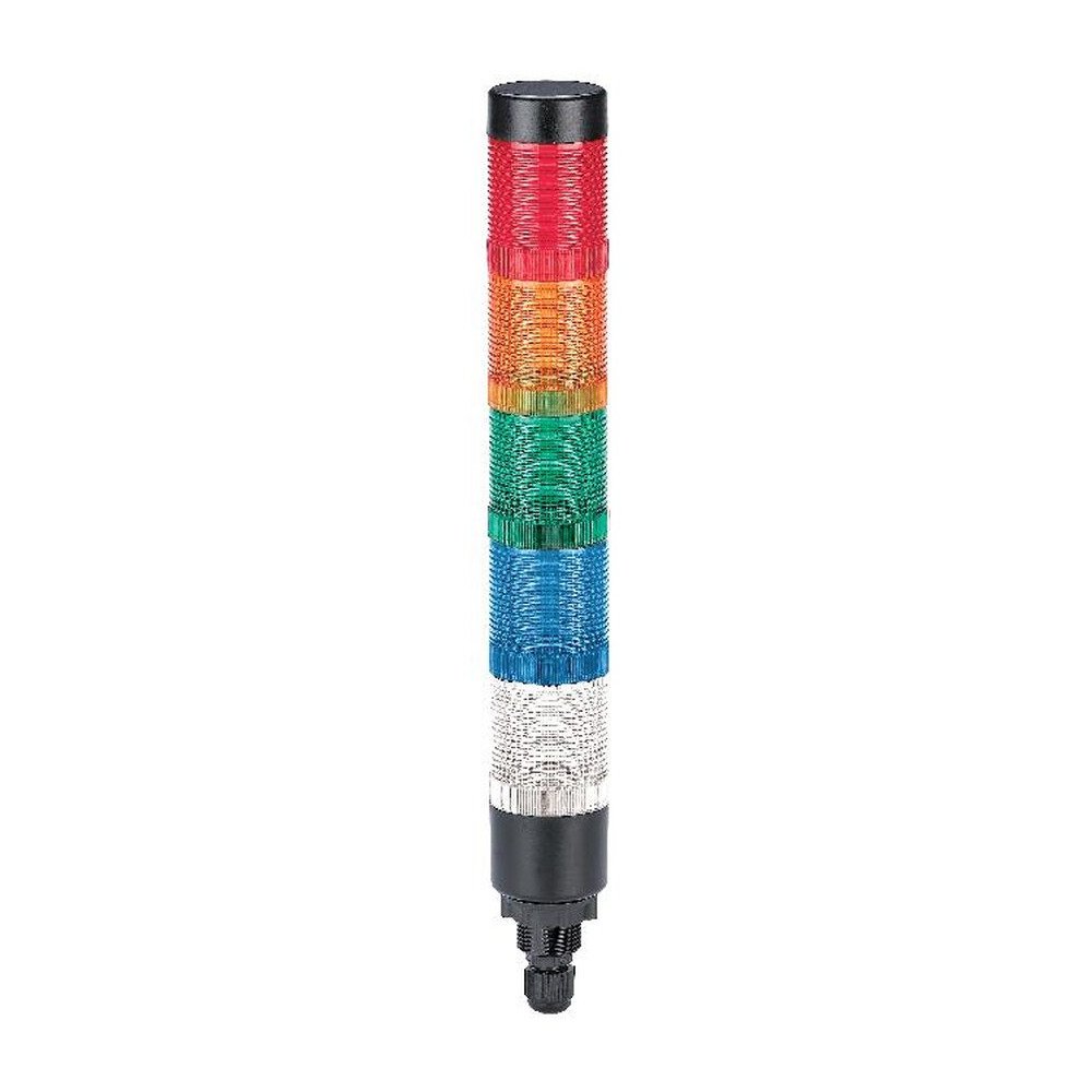 MR-HBJD-40-5L Signal Tower Light - 5 Layers, LED, Steady with Optional Buzzer