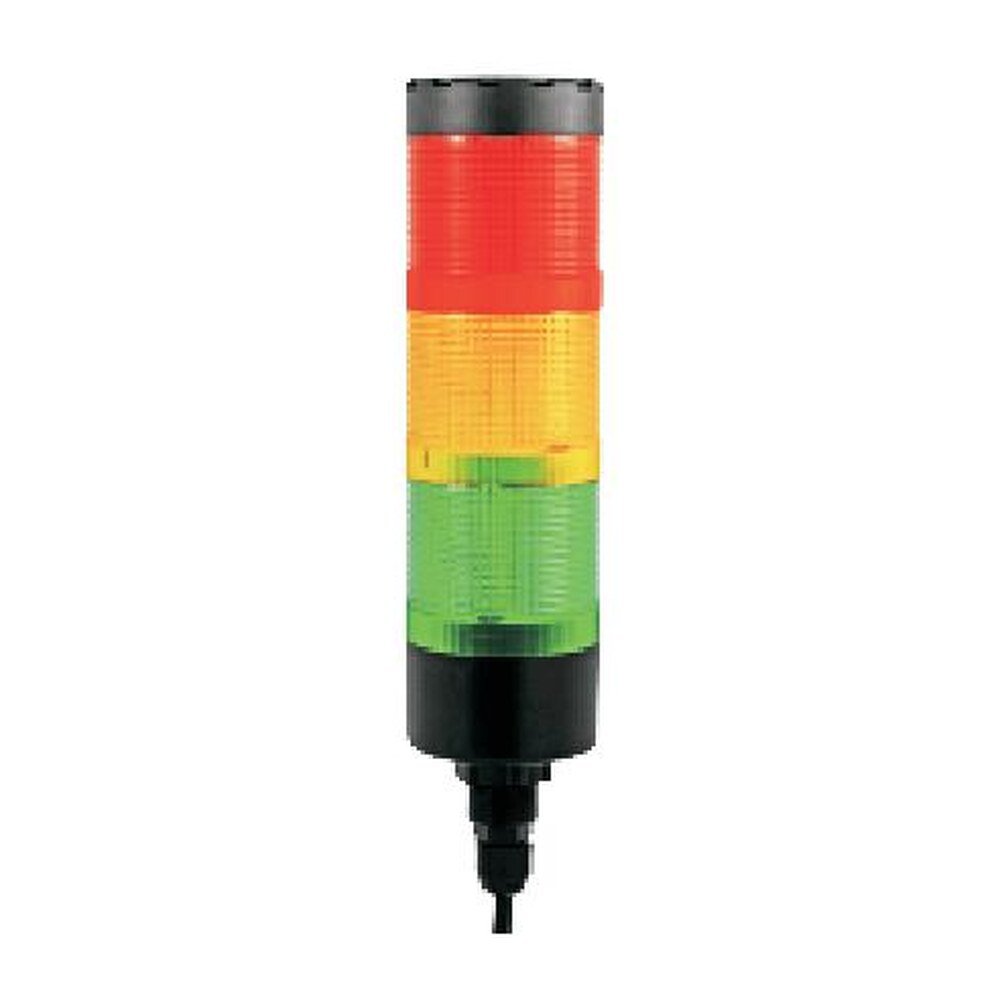 MR-HBJD-55-3L Signal Tower Light, 55 Series - 3 Layers, LED, Steady with Optional Buzzer