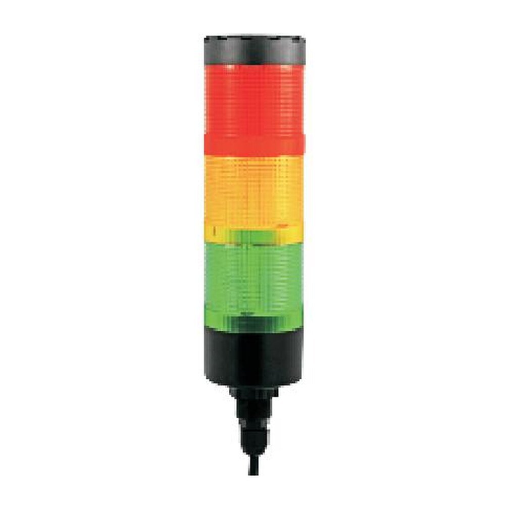 MR-HBJD-55A-3L Signal Tower Light, 55 Series - 3 Layers, LED, Steady or Flashing, Optional Buzzer