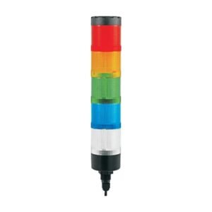 MR-HBJD-55A-5L Signal Tower Light, 55 Series - 5 Layers, LED, Steady or Flashing, Optional Buzzer