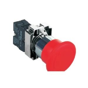MR-HBY5-TS 22 mm Emergency Stop Switch - Metal Bezel
