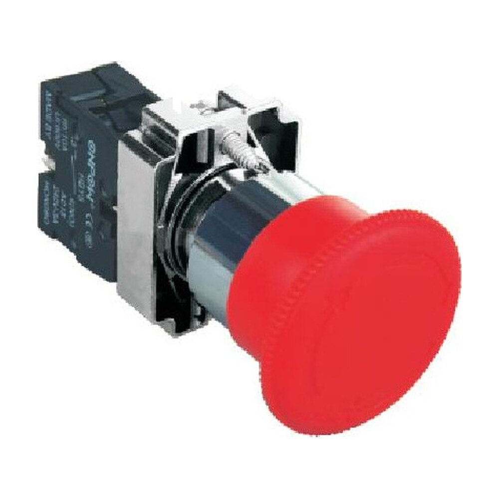 MR-HBY5-TS 22 mm Emergency Stop Switch - Metal Bezel
