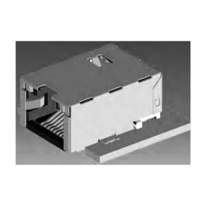 MR-JDFN112U002701AH06 MR-JDFN112U002701AH06 RJ45 10.5H Jack with Transformer and LED
