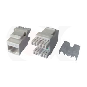 MR-KJ-1034 - CAT3 6P4C UTP 180 degree Keystone Jack